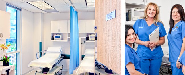 Recover Rooms at Baker Plastic Surgery