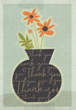 flower pot thank you card